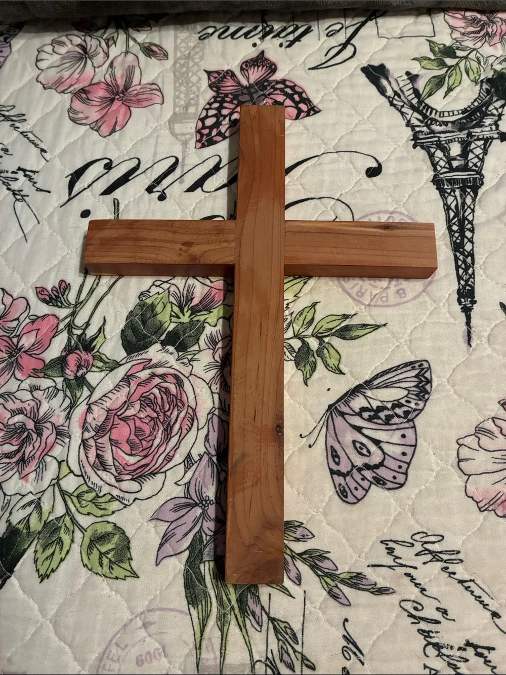 Hand Crafted Cedar Wall Cross - Warm Wood Tones-NWOT’s